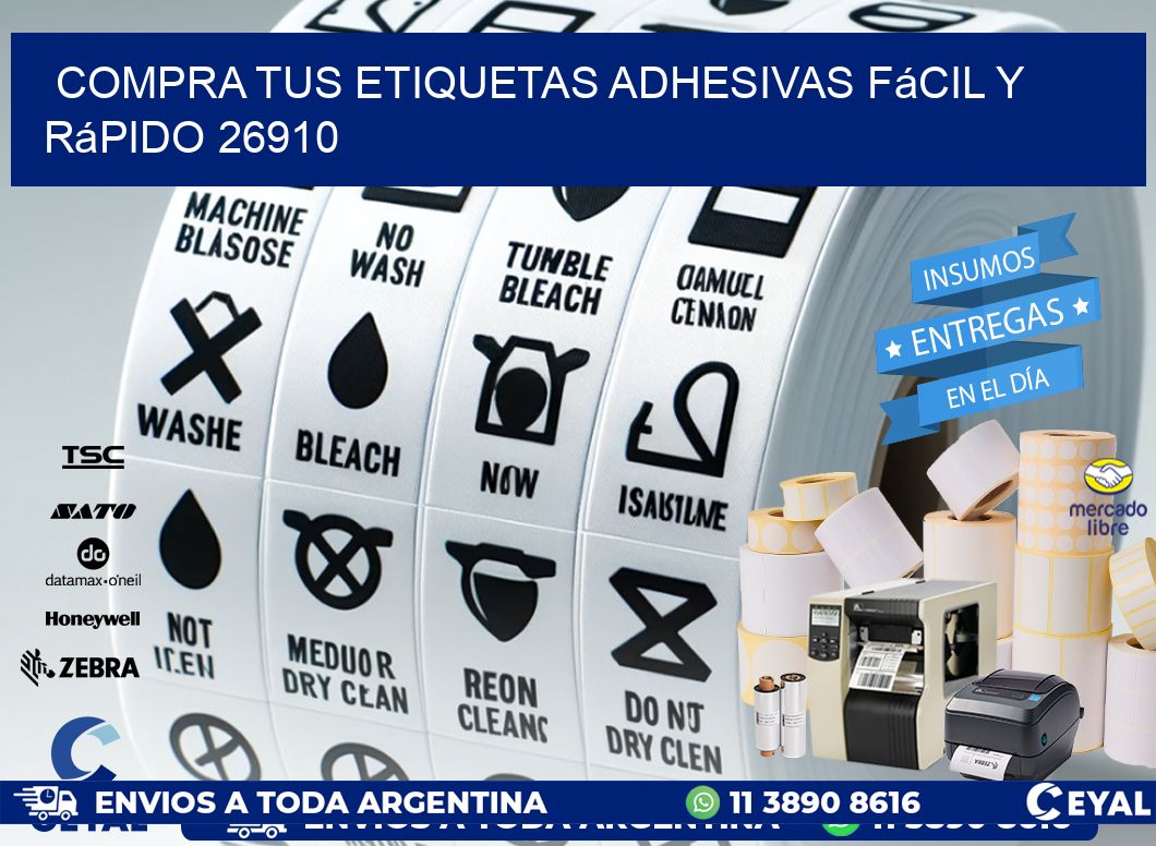 Compra tus Etiquetas Adhesivas Fácil y Rápido 26910