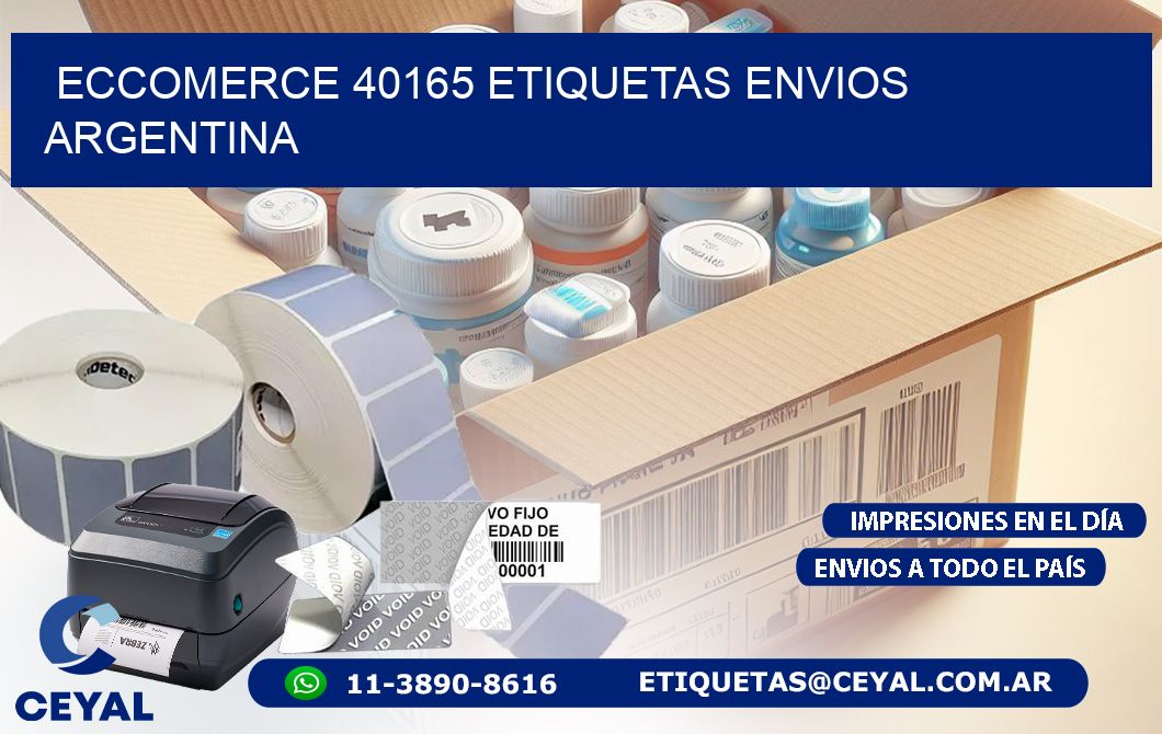 ECCOMERCE 40165 ETIQUETAS ENVIOS ARGENTINA