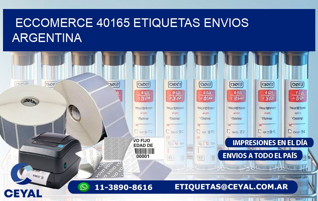 ECCOMERCE 40165 ETIQUETAS ENVIOS ARGENTINA