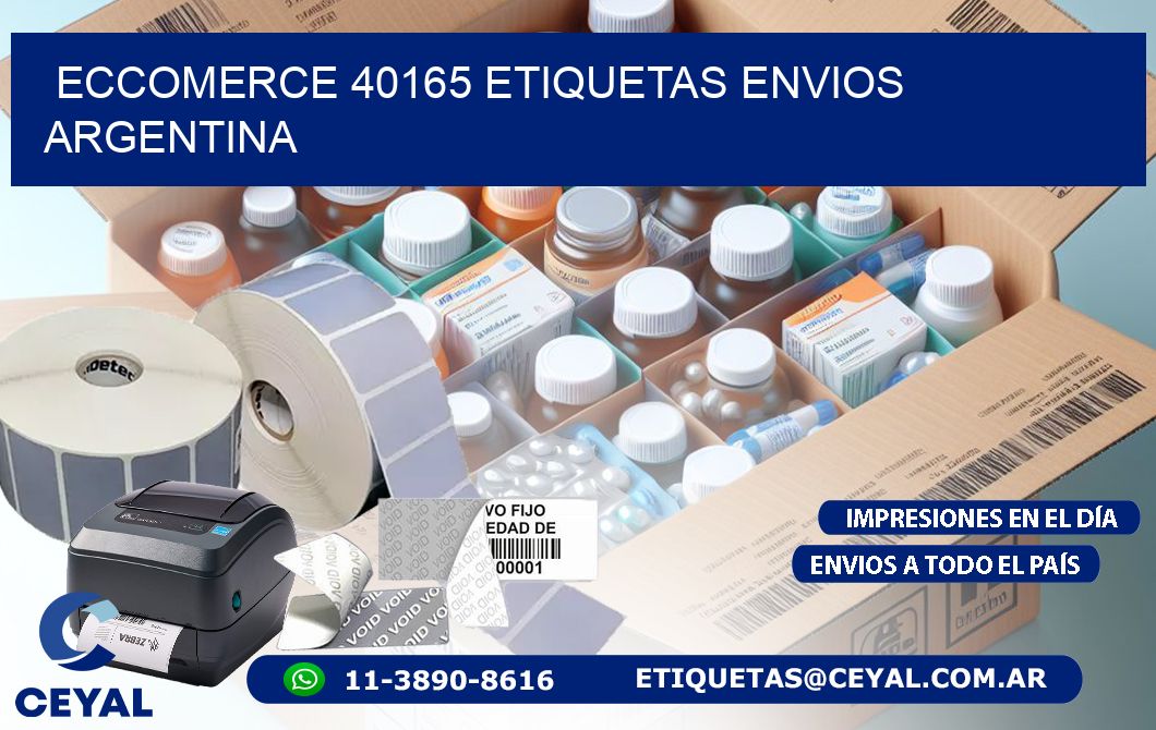 ECCOMERCE 40165 ETIQUETAS ENVIOS ARGENTINA