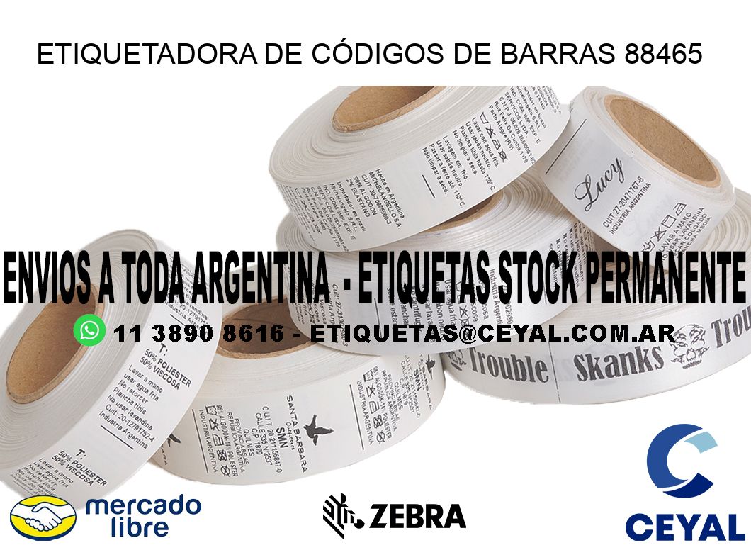 ETIQUETADORA DE CÓDIGOS DE BARRAS 88465