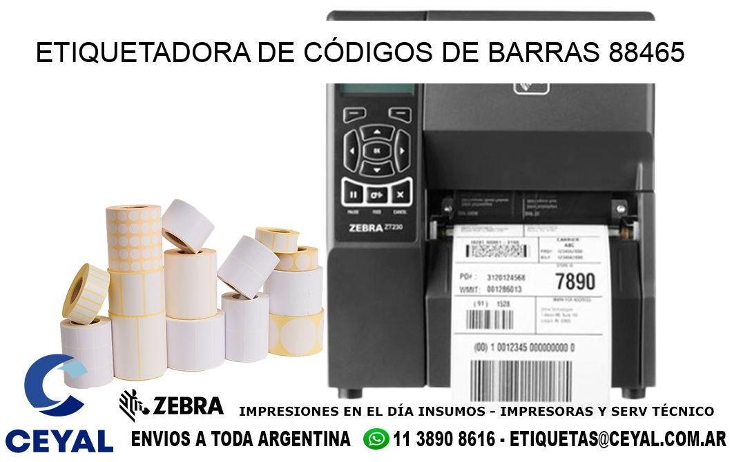 ETIQUETADORA DE CÓDIGOS DE BARRAS 88465