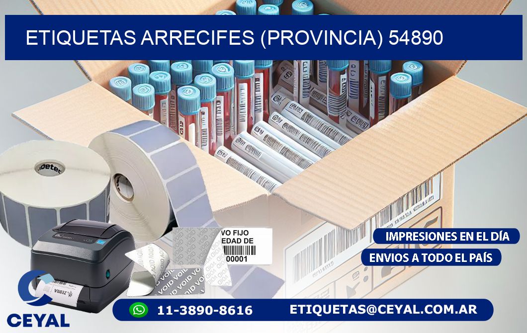 ETIQUETAS ARRECIFES (PROVINCIA) 54890