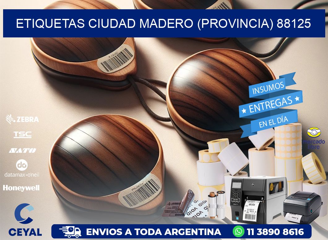 ETIQUETAS CIUDAD MADERO (PROVINCIA) 88125