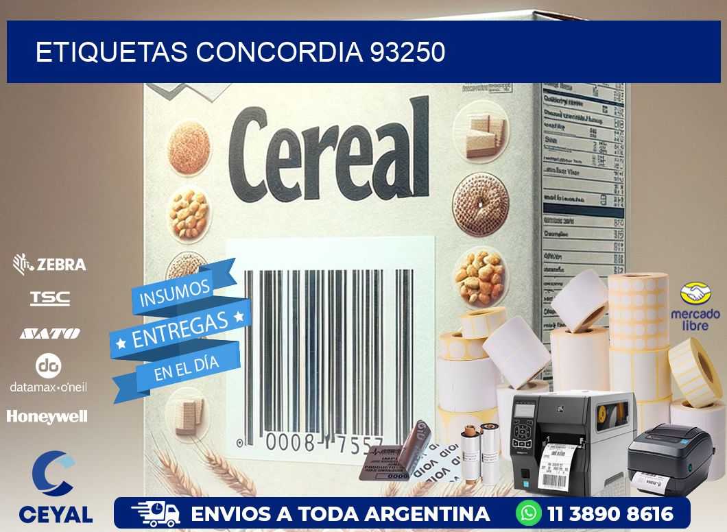 ETIQUETAS CONCORDIA 93250