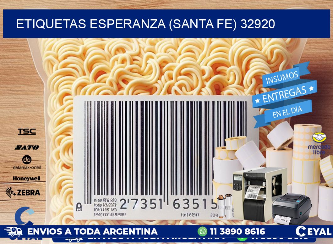 ETIQUETAS ESPERANZA (SANTA FE) 32920