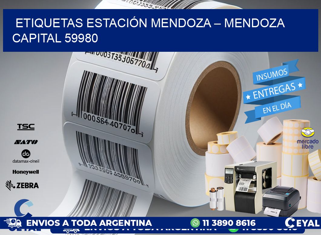 ETIQUETAS ESTACIÓN MENDOZA – MENDOZA CAPITAL 59980