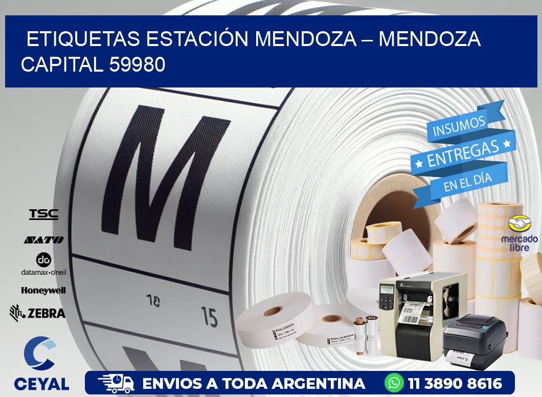 ETIQUETAS ESTACIÓN MENDOZA – MENDOZA CAPITAL 59980