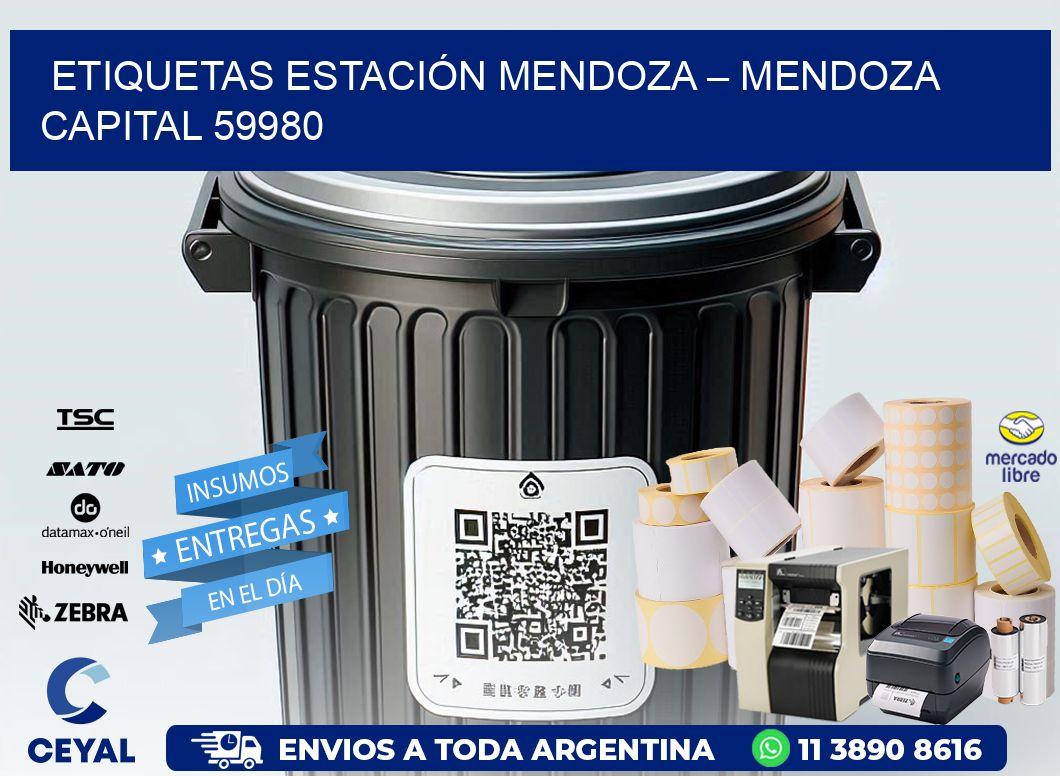 ETIQUETAS ESTACIÓN MENDOZA – MENDOZA CAPITAL 59980