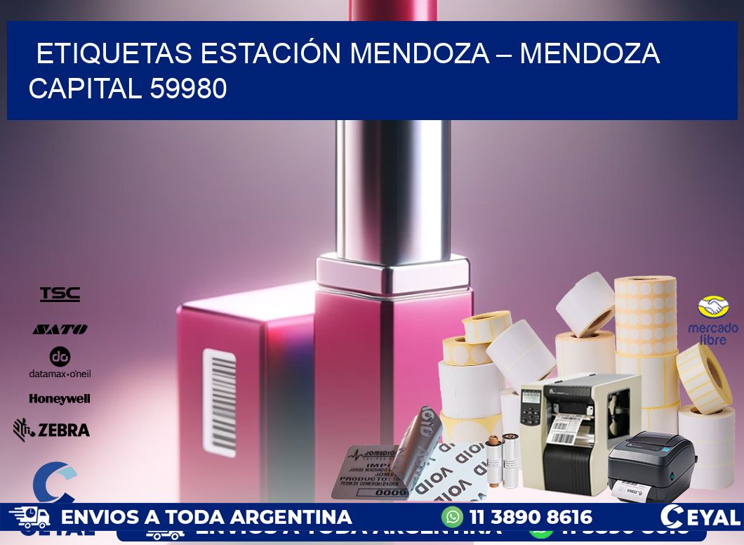ETIQUETAS ESTACIÓN MENDOZA – MENDOZA CAPITAL 59980