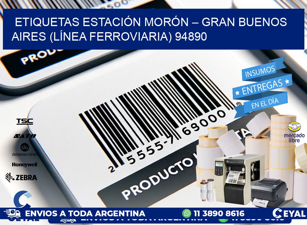 ETIQUETAS ESTACIÓN MORÓN – GRAN BUENOS AIRES (LÍNEA FERROVIARIA) 94890