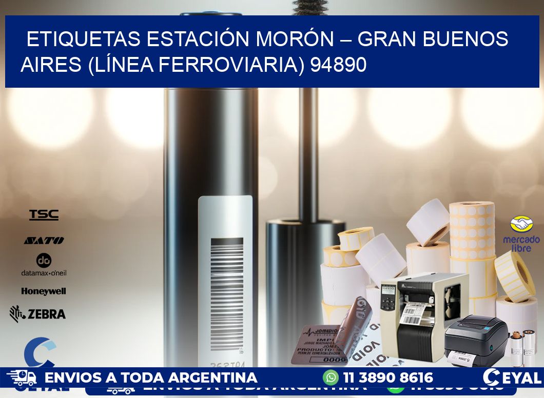 ETIQUETAS ESTACIÓN MORÓN – GRAN BUENOS AIRES (LÍNEA FERROVIARIA) 94890