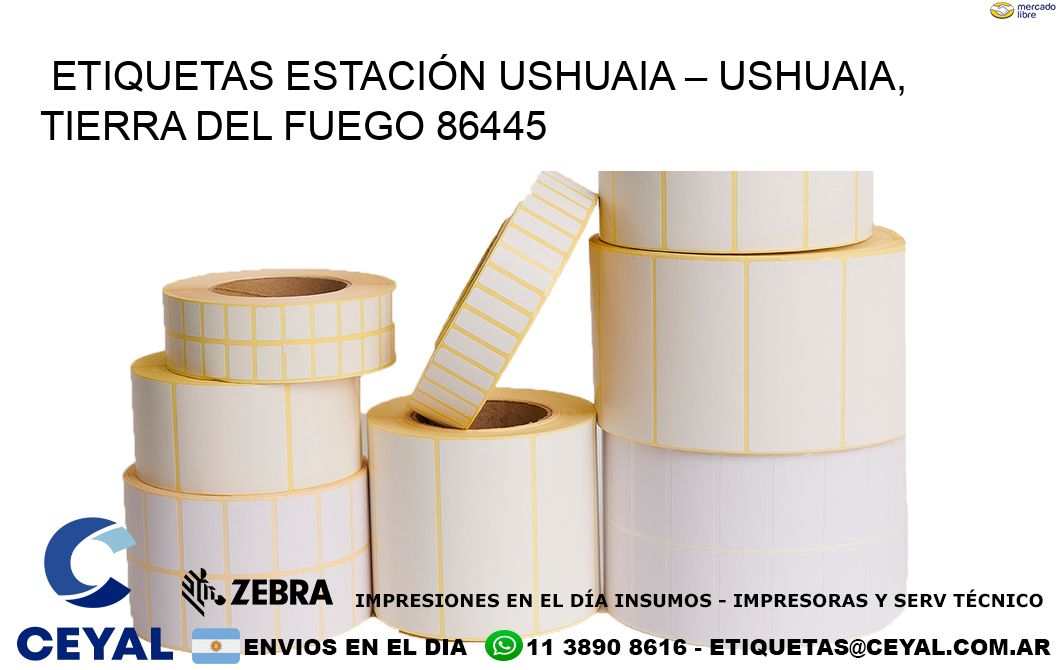 ETIQUETAS ESTACIÓN USHUAIA – USHUAIA, TIERRA DEL FUEGO 86445