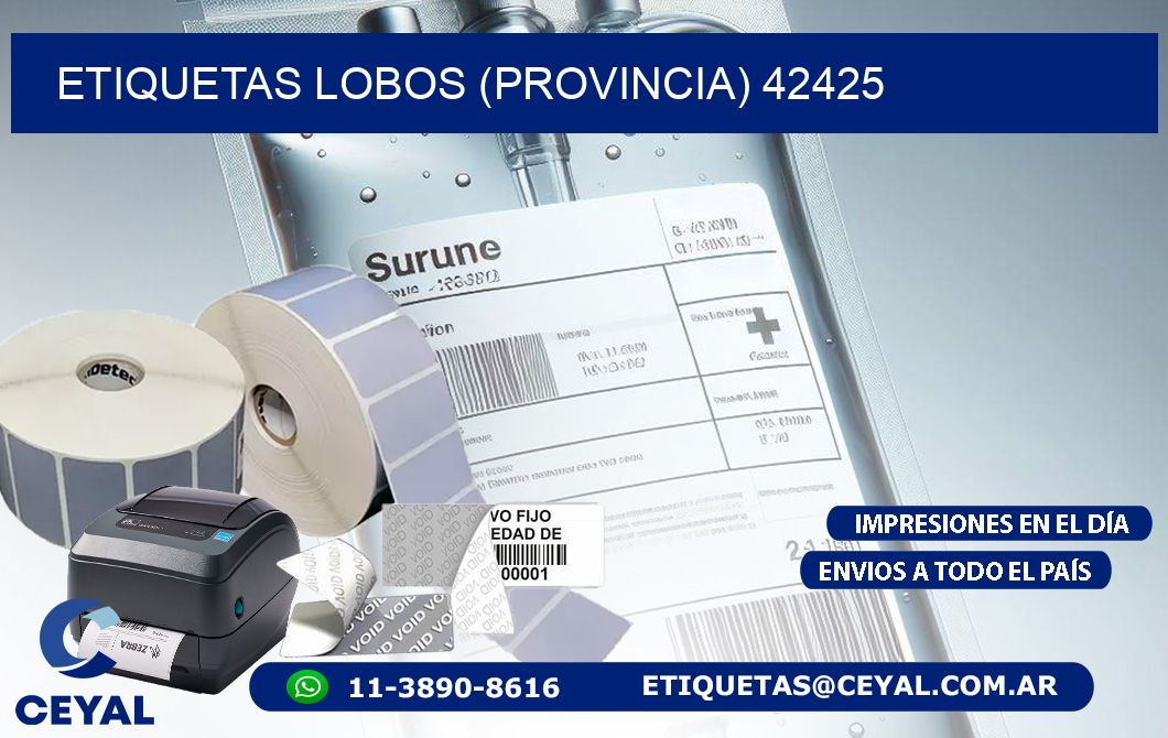 ETIQUETAS LOBOS (PROVINCIA) 42425
