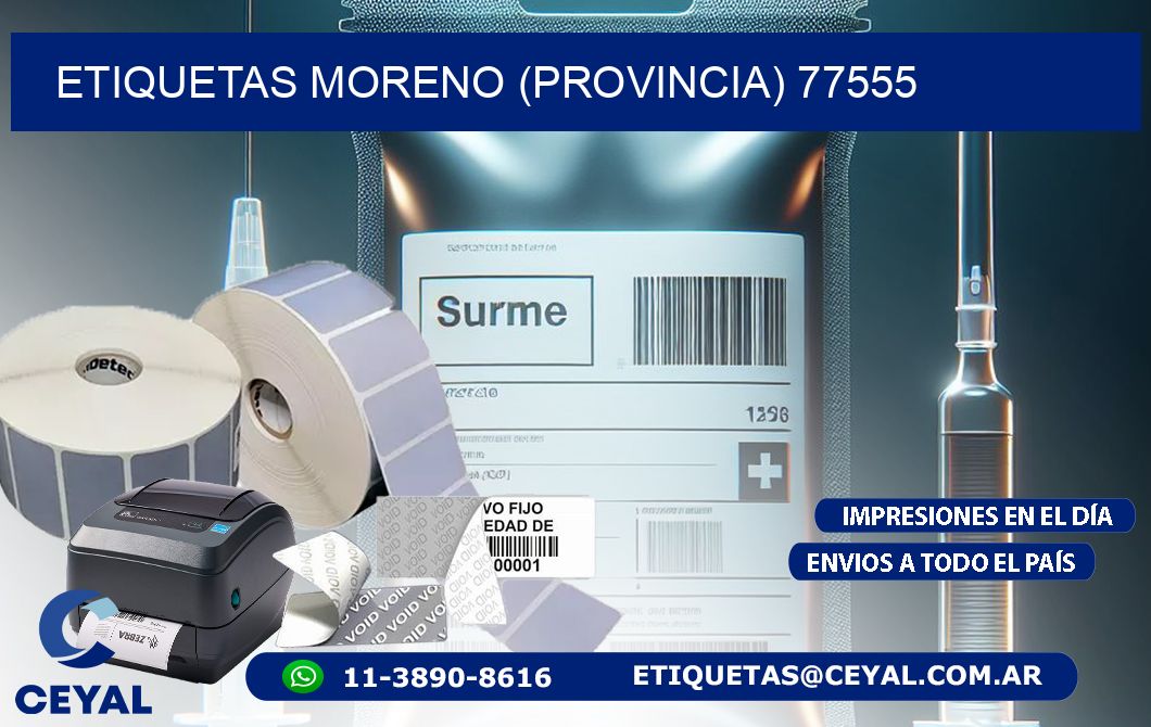 ETIQUETAS MORENO (PROVINCIA) 77555