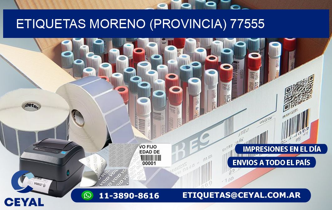ETIQUETAS MORENO (PROVINCIA) 77555