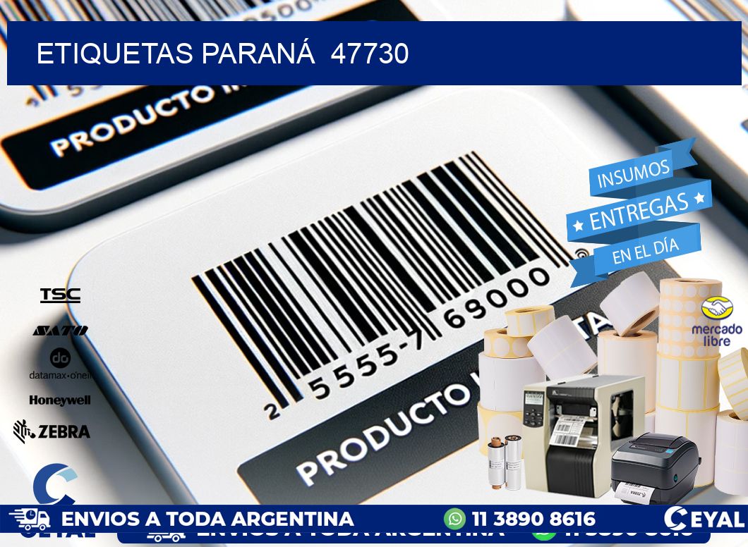 ETIQUETAS PARANÁ 47730