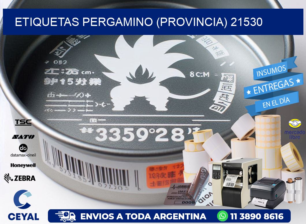 ETIQUETAS PERGAMINO (PROVINCIA) 21530