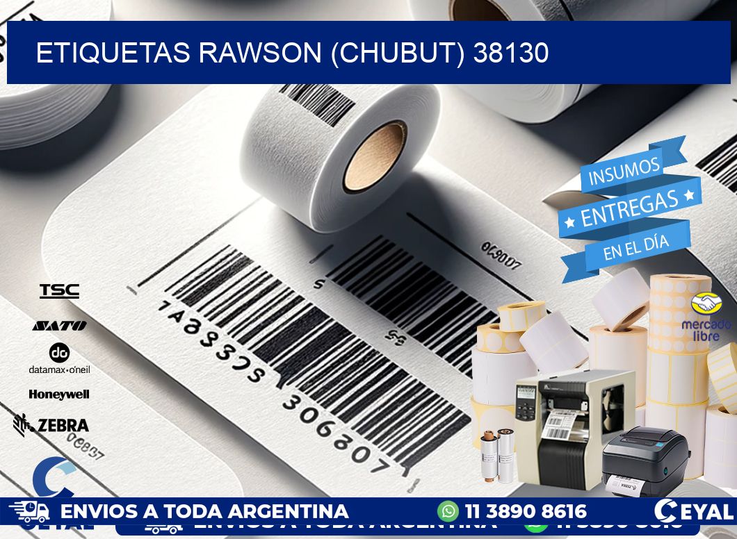 ETIQUETAS RAWSON (CHUBUT) 38130