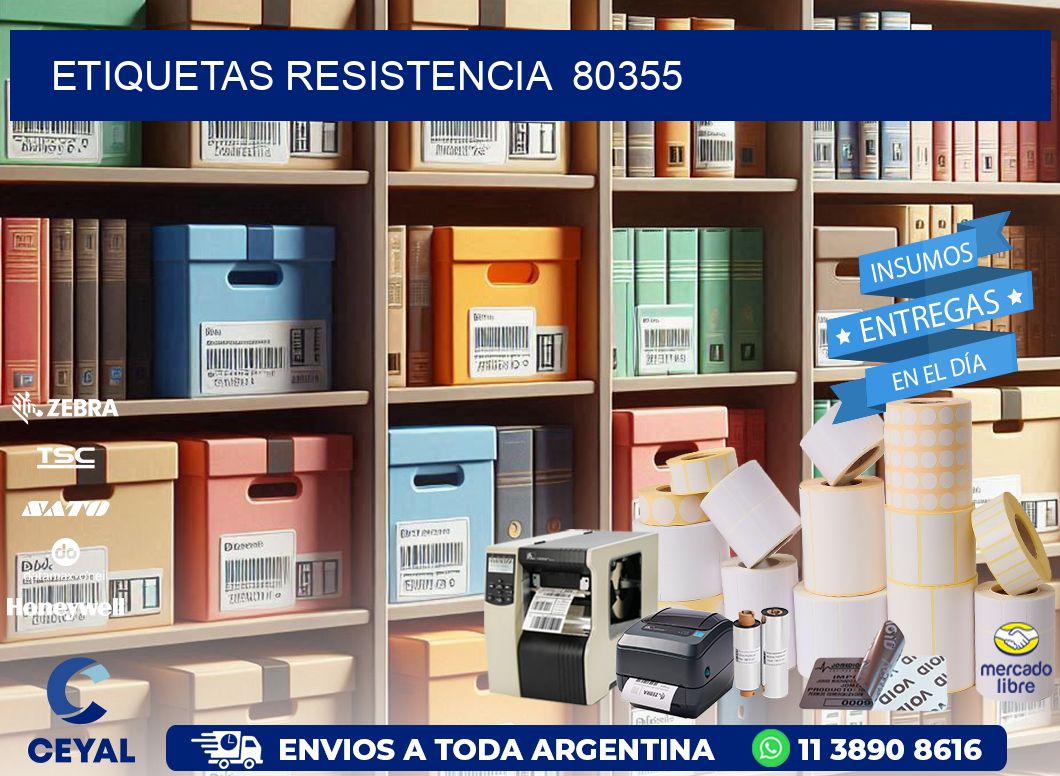 ETIQUETAS RESISTENCIA 80355