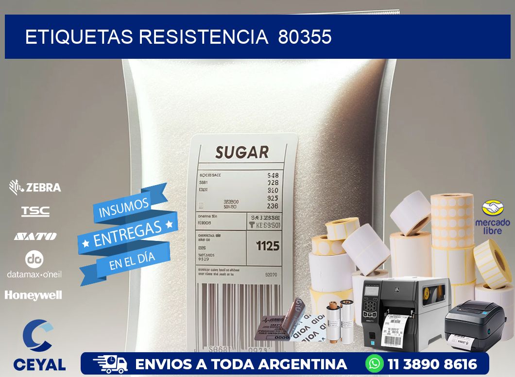 ETIQUETAS RESISTENCIA 80355