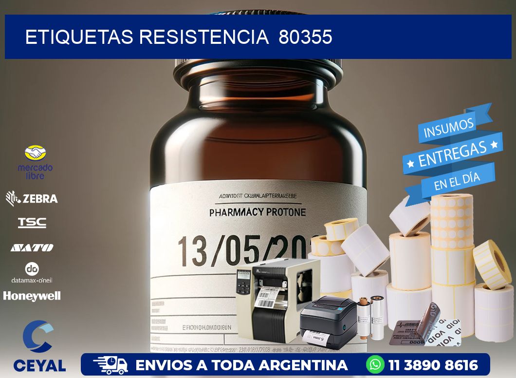 ETIQUETAS RESISTENCIA  80355