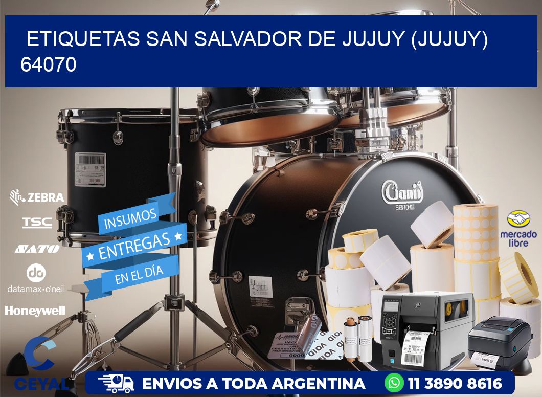 ETIQUETAS SAN SALVADOR DE JUJUY (JUJUY) 64070