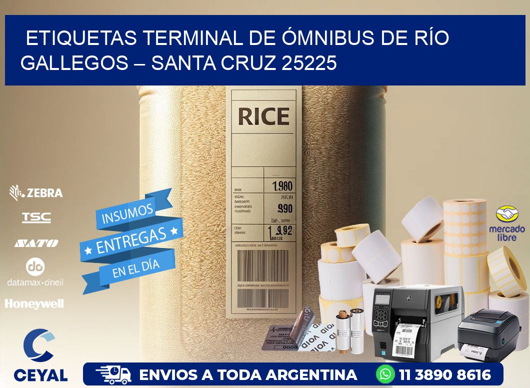 ETIQUETAS TERMINAL DE ÓMNIBUS DE RÍO GALLEGOS – SANTA CRUZ 25225