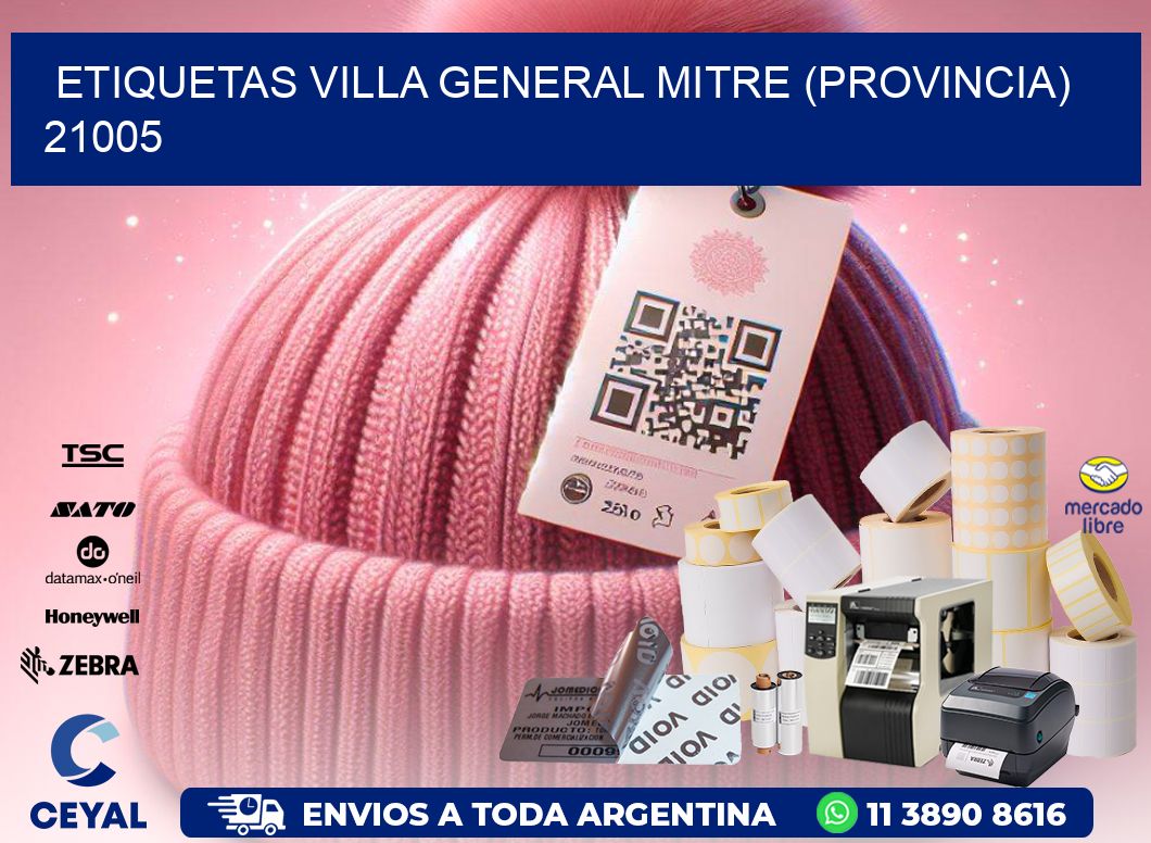 ETIQUETAS VILLA GENERAL MITRE (PROVINCIA) 21005