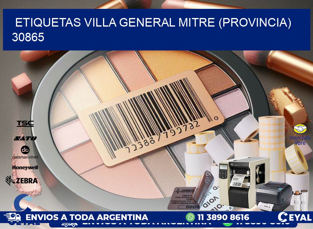 ETIQUETAS VILLA GENERAL MITRE (PROVINCIA) 30865
