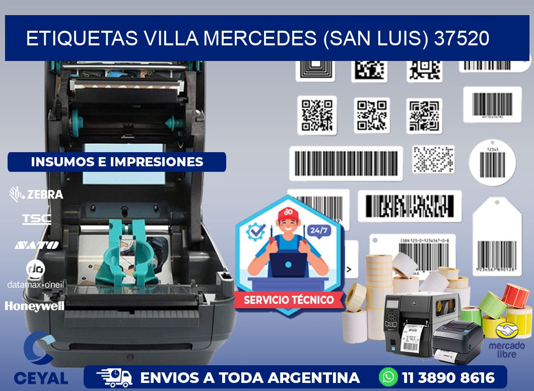 ETIQUETAS VILLA MERCEDES (SAN LUIS) 37520