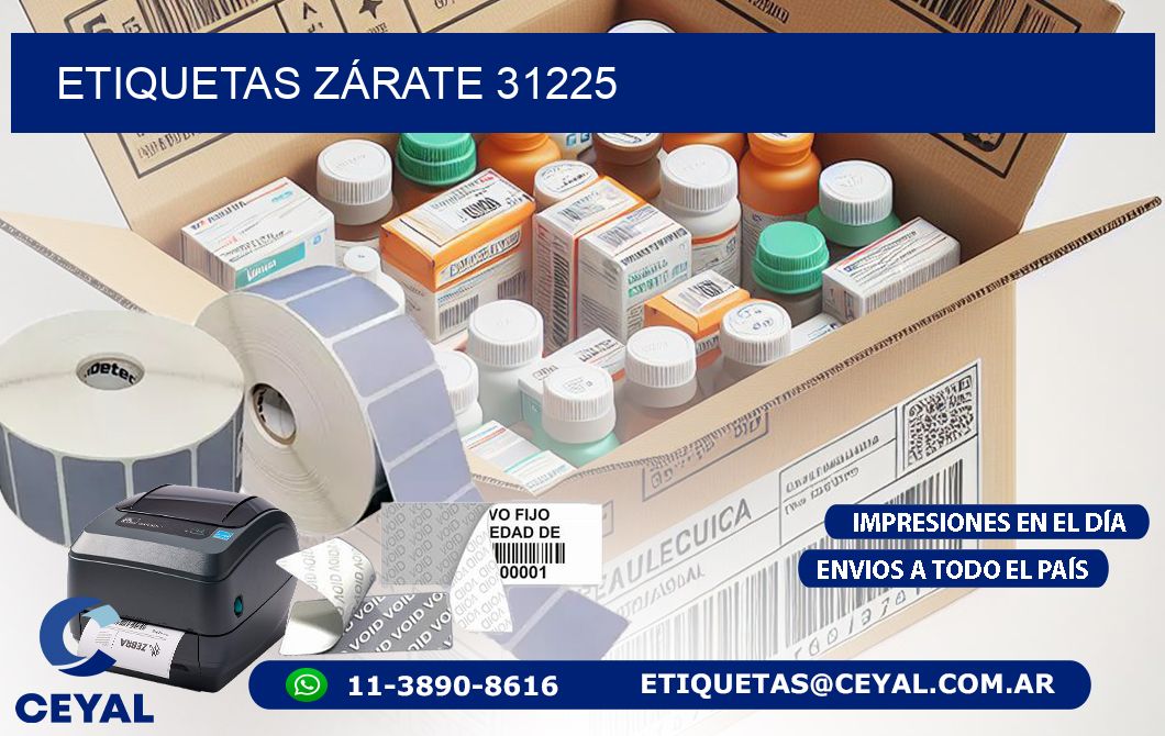 ETIQUETAS ZÁRATE 31225