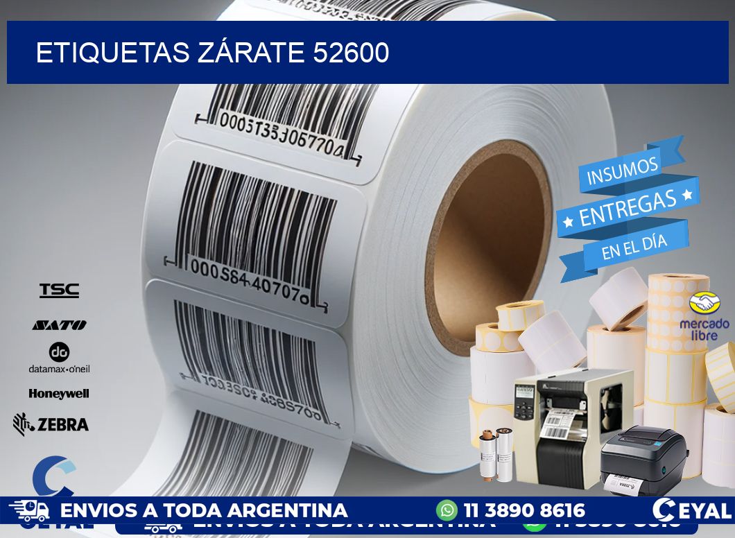 ETIQUETAS ZÁRATE 52600
