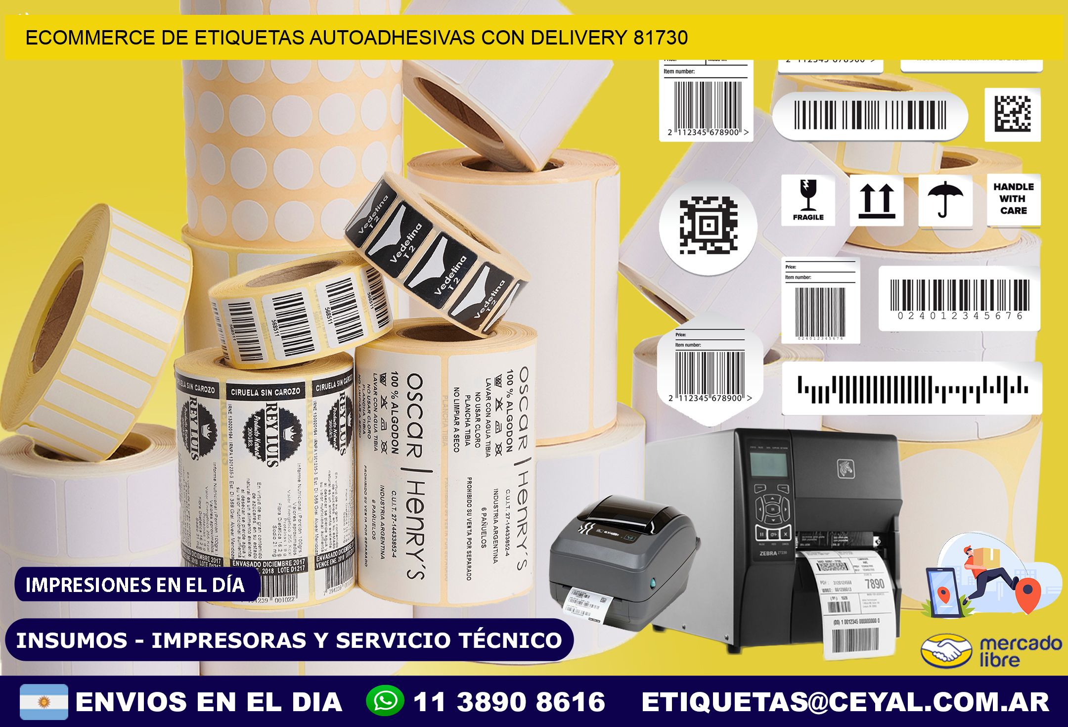 Ecommerce de Etiquetas Autoadhesivas con Delivery 81730