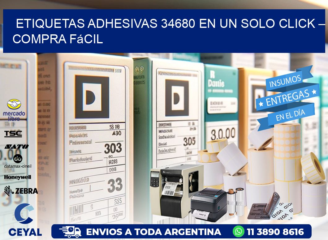 Etiquetas Adhesivas 34680 en un Solo Click – Compra Fácil