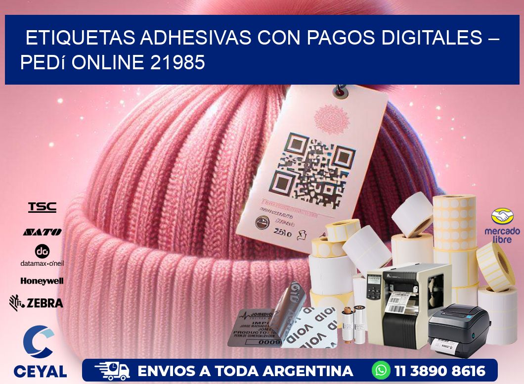 Etiquetas Adhesivas con Pagos Digitales – Pedí Online 21985