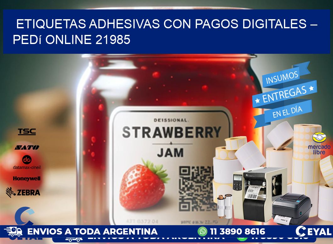 Etiquetas Adhesivas con Pagos Digitales – Pedí Online 21985