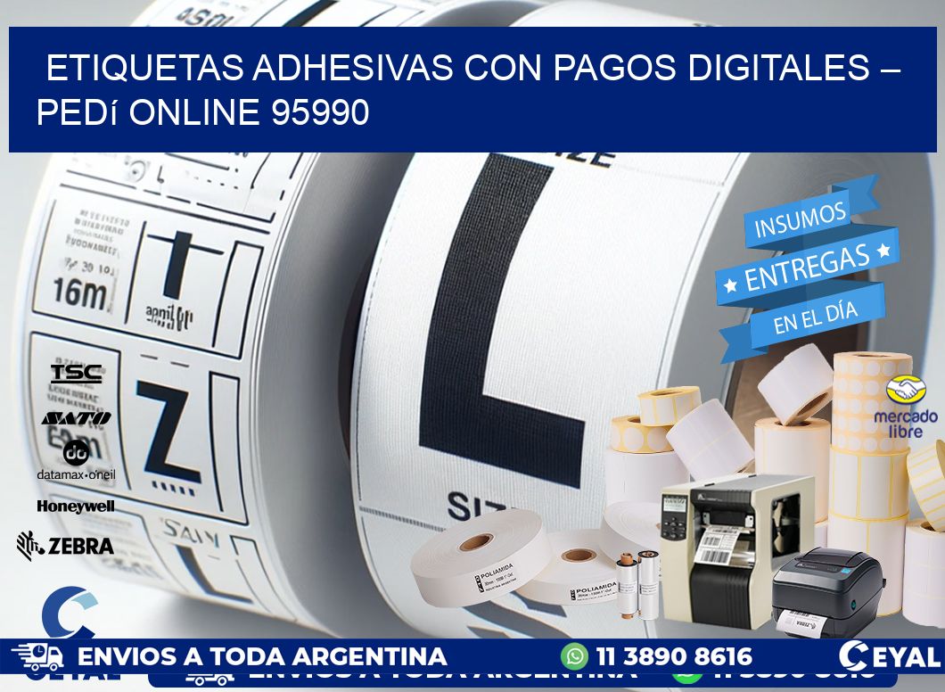 Etiquetas Adhesivas con Pagos Digitales – Pedí Online 95990