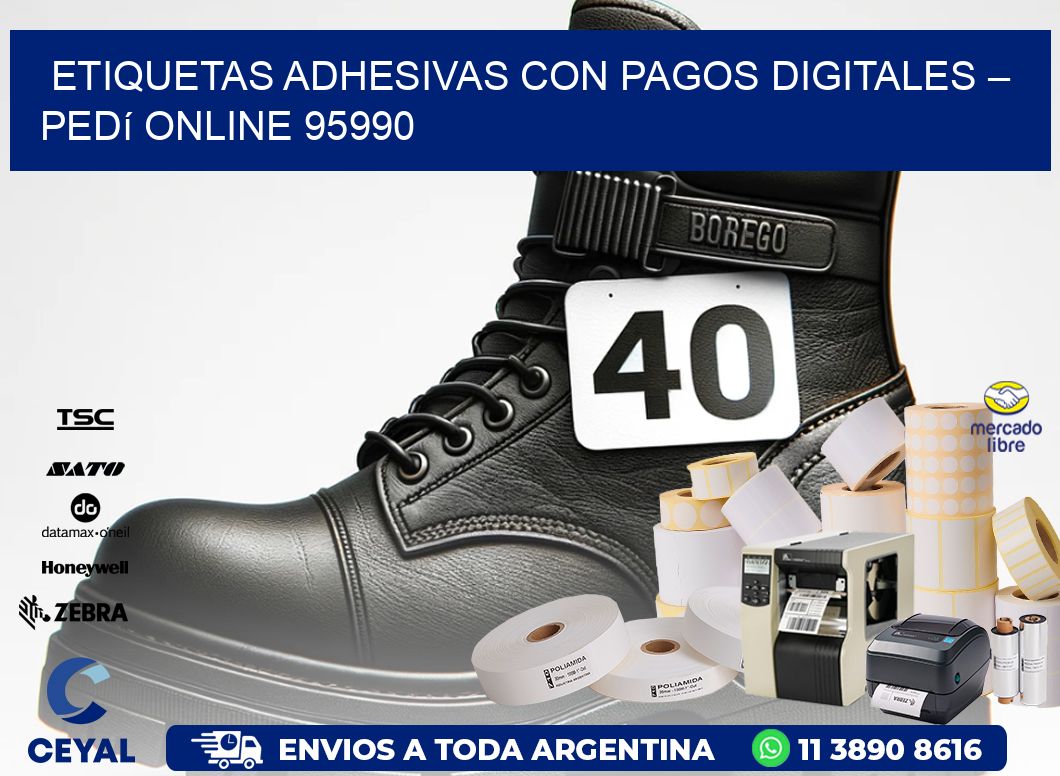 Etiquetas Adhesivas con Pagos Digitales – Pedí Online 95990