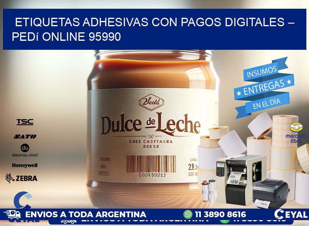 Etiquetas Adhesivas con Pagos Digitales – Pedí Online 95990