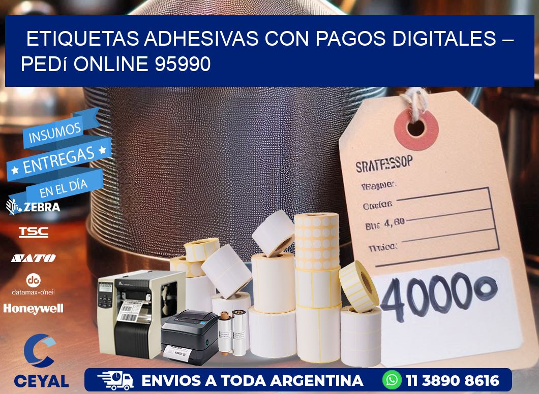 Etiquetas Adhesivas con Pagos Digitales – Pedí Online 95990