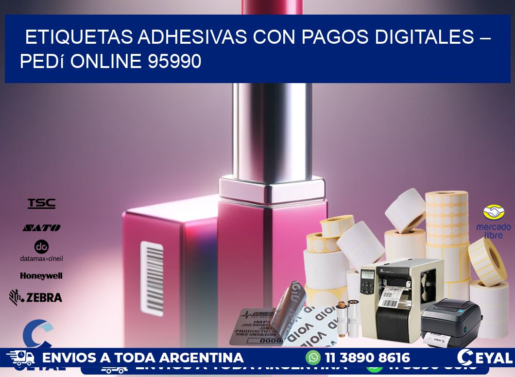 Etiquetas Adhesivas con Pagos Digitales – Pedí Online 95990