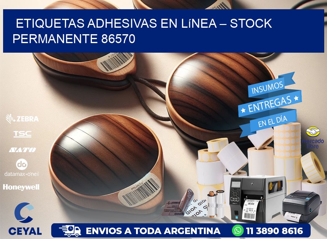 Etiquetas Adhesivas en Línea – Stock Permanente 86570