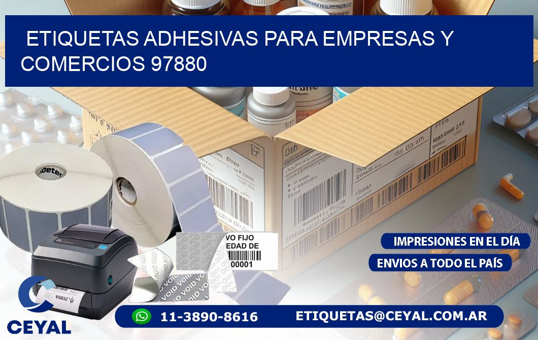 Etiquetas Adhesivas para Empresas y Comercios 97880