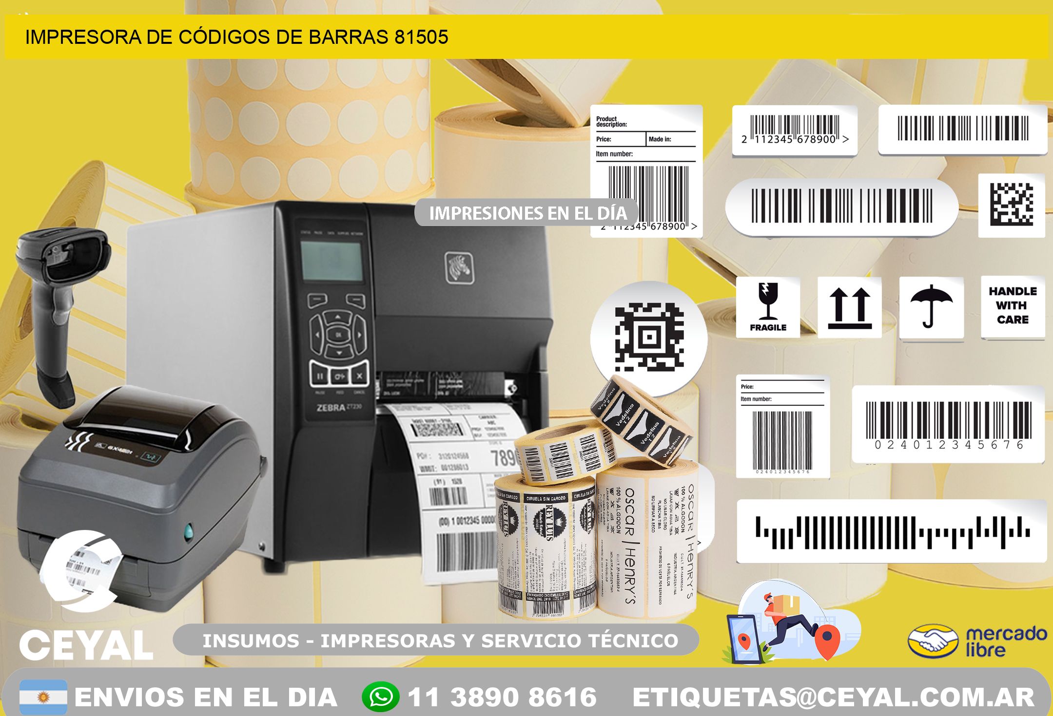 IMPRESORA DE CÓDIGOS DE BARRAS 81505