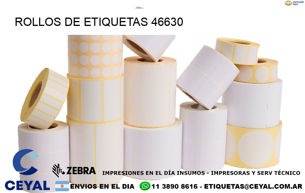 ROLLOS DE ETIQUETAS 46630