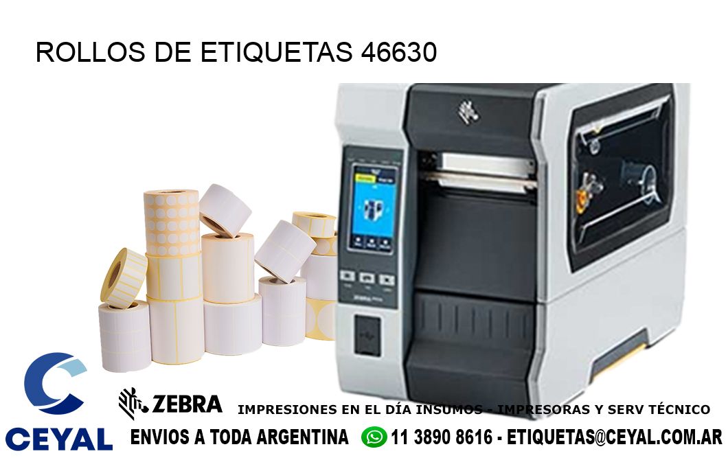 ROLLOS DE ETIQUETAS 46630