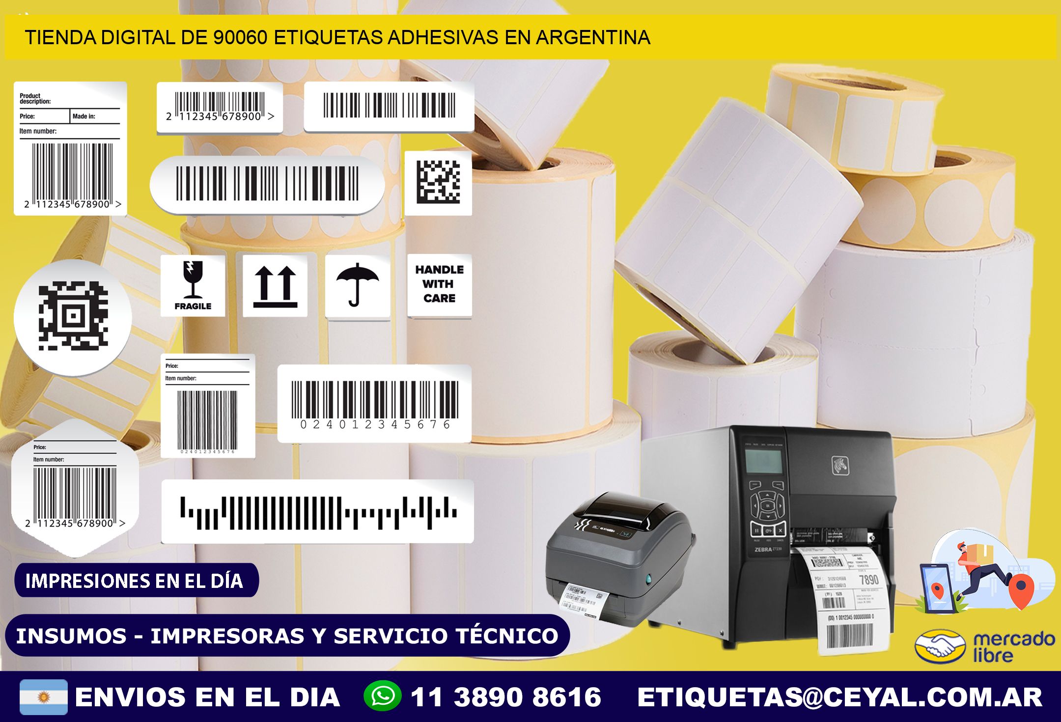 Tienda Digital de 90060 Etiquetas Adhesivas en Argentina
