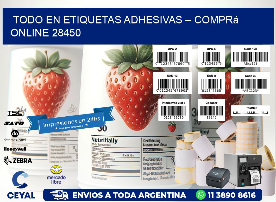 Todo en Etiquetas Adhesivas – Comprá Online 28450