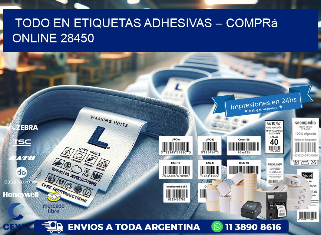 Todo en Etiquetas Adhesivas – Comprá Online 28450